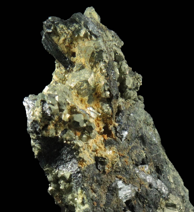 Enargite with Pyrite from Adit 5, Chinkuashih Mine, near Jui-fang, Taipei, Taiwan