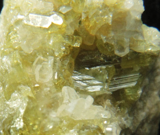 Vesuvianite with Albite from Conc. R5, Fengtien Mine, Hualien, 5 kilometers west of Fengtien village, Hualien, Taiwan