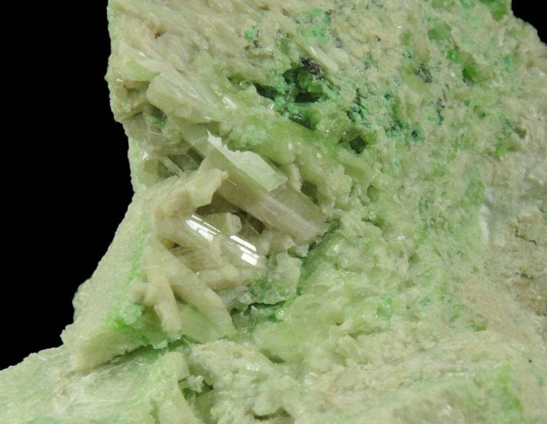 Clinozoisite, Diopside, Tremolite, Uvarovite Garnet from Conc. W, Fengtien Mine, Hualien, 5 kilometers west of Fengtien village, Hualien, Taiwan
