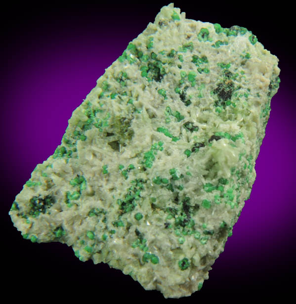 Uvarovite with Chromite cores plus Diopside from Fengtien Mine, Conc. S., 5 kilometers west of Fengtien village, Hualien, Taiwan