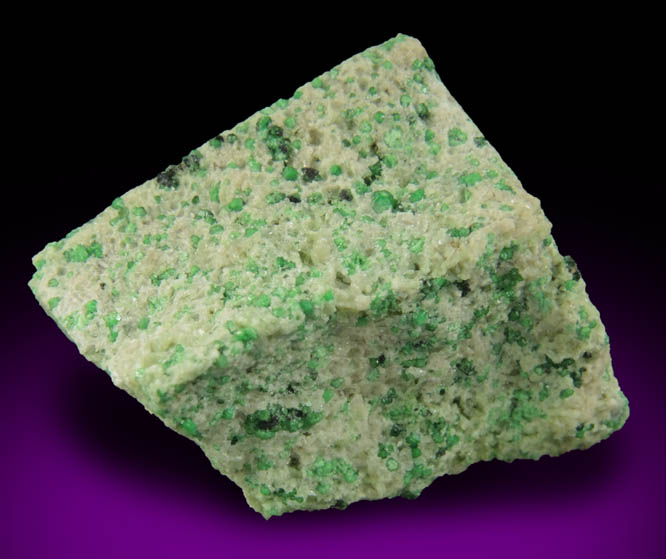 Uvarovite with Chromite cores plus Diopside from Fengtien Mine, Conc. S., 5 kilometers west of Fengtien village, Hualien, Taiwan