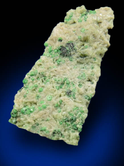 Uvarovite with Chromite cores plus Diopside from Fengtien Mine, Conc. S., 5 kilometers west of Fengtien village, Hualien, Taiwan