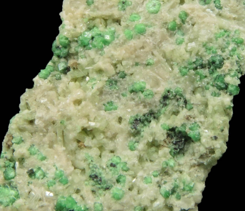 Uvarovite with Chromite cores plus Diopside from Fengtien Mine, Conc. S., 5 kilometers west of Fengtien village, Hualien, Taiwan