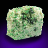 Uvarovite with Chromite cores plus Diopside from Fengtien Mine, Conc. S., 5 kilometers west of Fengtien village, Hualien, Taiwan