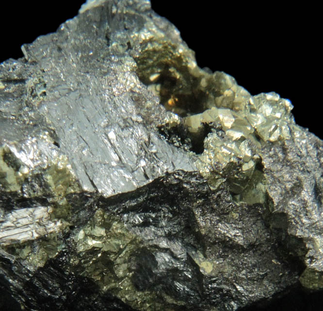 Enargite with Pyrite from Adit 5, Chinkuashih Mine, near Jui-fang, Taipei, Taiwan