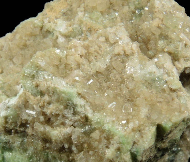 Clinozoisite with Diopside var. Salite from Fengtien Mine, Conc. W., 5 kilometers west of Fengtien village, Hualien, Taiwan