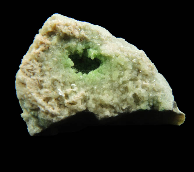 Uvarovite Garnet with minor Tremolite from Fengtien Mine, Conc. S., 5 kilometers west of Fengtien village, Hualien, Taiwan