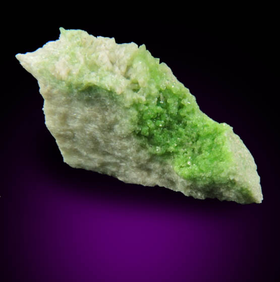 Diopside (chrome-rich) with Uvarovite Garnet from Fengtien Mine, Conc. S., 5 kilometers west of Fengtien village, Hualien, Taiwan