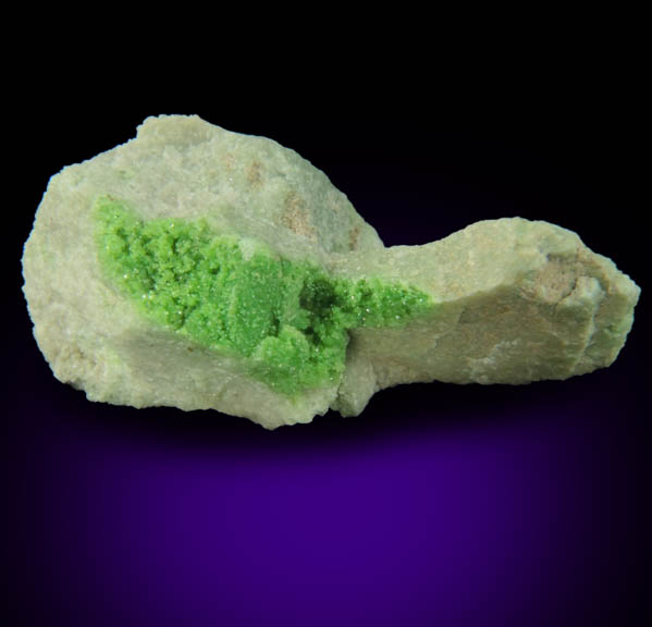 Uvarovite Garnet with minor Tremolite from Fengtien Mine, Conc. S., 5 kilometers west of Fengtien village, Hualien, Taiwan