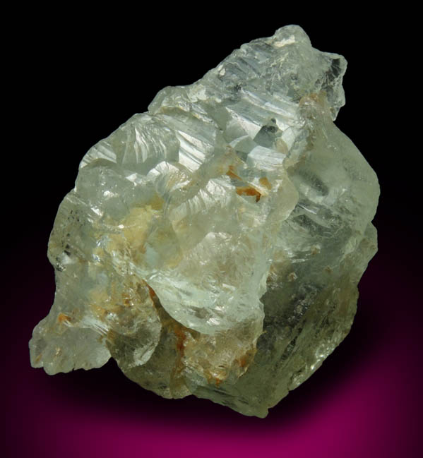 Beryl var. Aquamarine (etched crystal) from Minas Gerais, Brazil