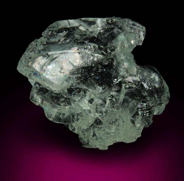 Beryl var. Aquamarine (etched crystal) from Minas Gerais, Brazil