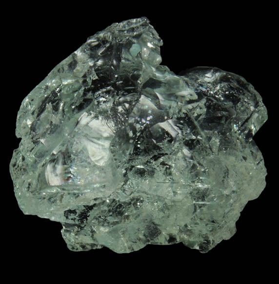 Beryl var. Aquamarine (etched crystal) from Minas Gerais, Brazil