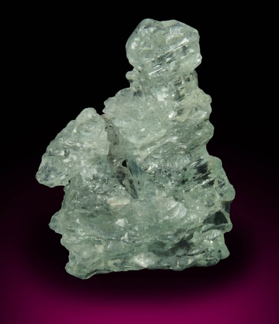 Beryl var. Aquamarine (etched crystal) from Minas Gerais, Brazil