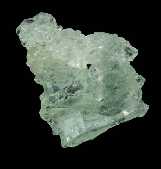 Beryl var. Aquamarine (etched crystal) from Minas Gerais, Brazil