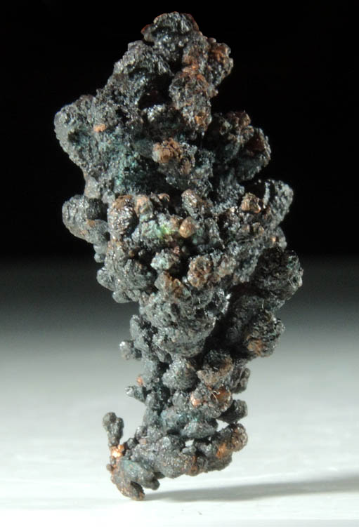 Copper (naturally crystallized native copper) with Tenorite coating from Phoenix Mine, Keweenaw Peninsula Copper District, Michigan