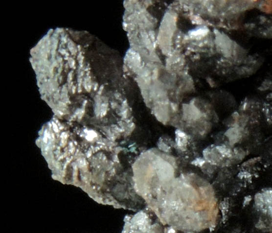 Copper (naturally crystallized native copper) with Tenorite coating from Phoenix Mine, Keweenaw Peninsula Copper District, Michigan