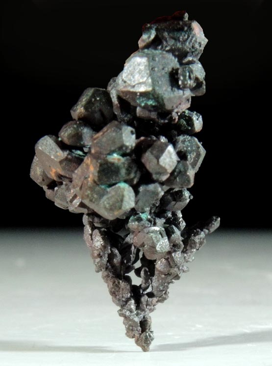 Copper (naturally crystallized native copper) with Cuprite coating from Rubtovskiy (Rubtsovskoe) District, Rudnyi Altai, Altai Krai, Russia