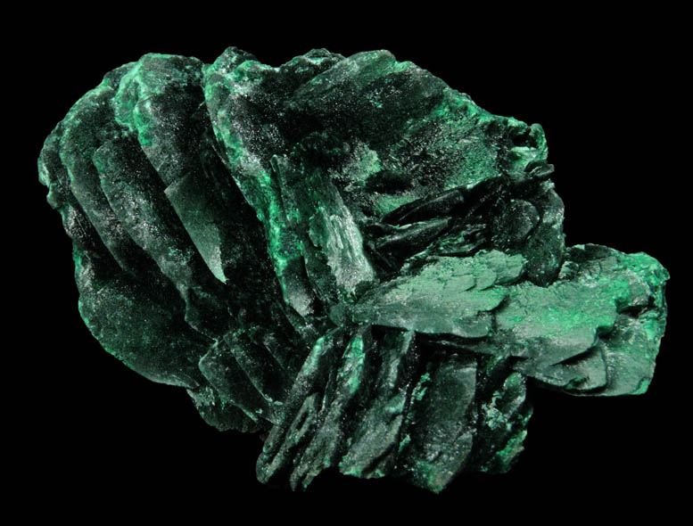 Malachite pseudomorphs after Azurite from Milpillas Mine, Cuitaca, Sonora, Mexico