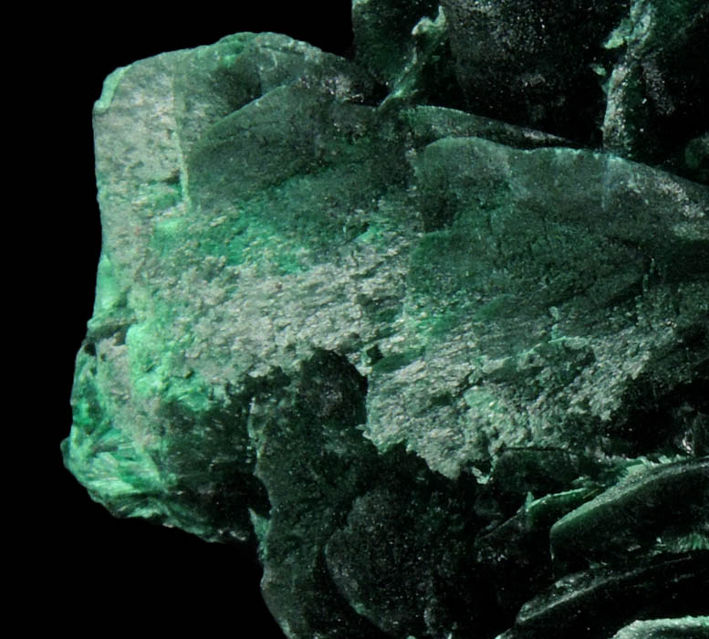 Malachite pseudomorphs after Azurite from Milpillas Mine, Cuitaca, Sonora, Mexico