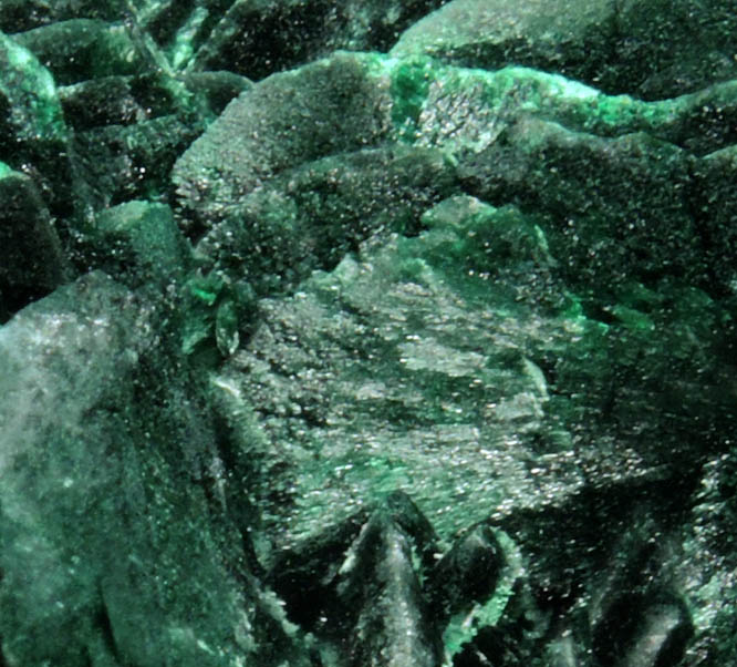 Malachite pseudomorphs after Azurite from Milpillas Mine, Cuitaca, Sonora, Mexico