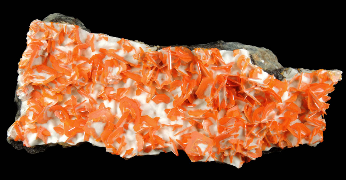 Wulfenite from Jianshan Mine, Kuruktag Mountains, 300 km southeast of rmqi, Shanshan County, Xinjiang Uygur Region, China