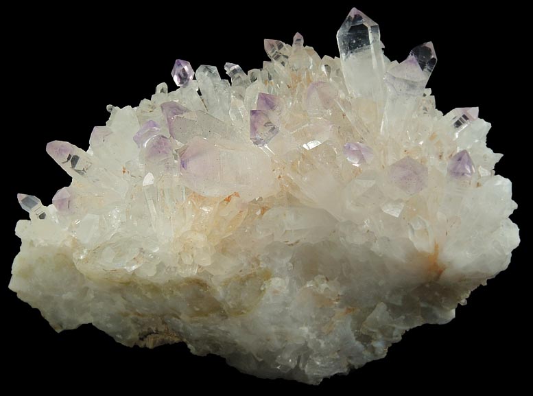 Quartz var. Amethyst (scepter-shaped crystals) from Goboboseb Mountains, 43 km west of Brandberg Mountain, Erongo region, Namibia