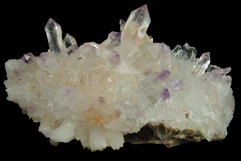 Quartz var. Amethyst (scepter-shaped crystals) from Goboboseb Mountains, 43 km west of Brandberg Mountain, Erongo region, Namibia