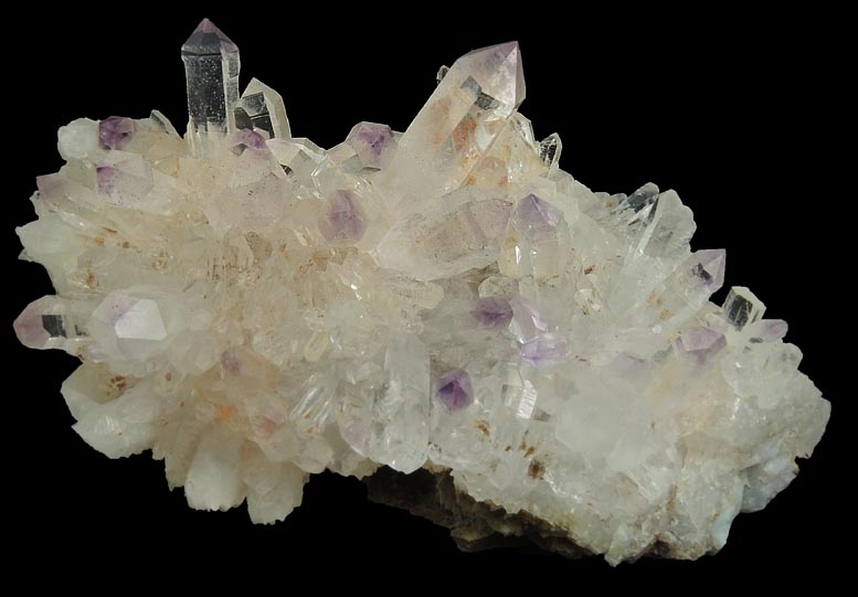 Quartz var. Amethyst (scepter-shaped crystals) from Goboboseb Mountains, 43 km west of Brandberg Mountain, Erongo region, Namibia