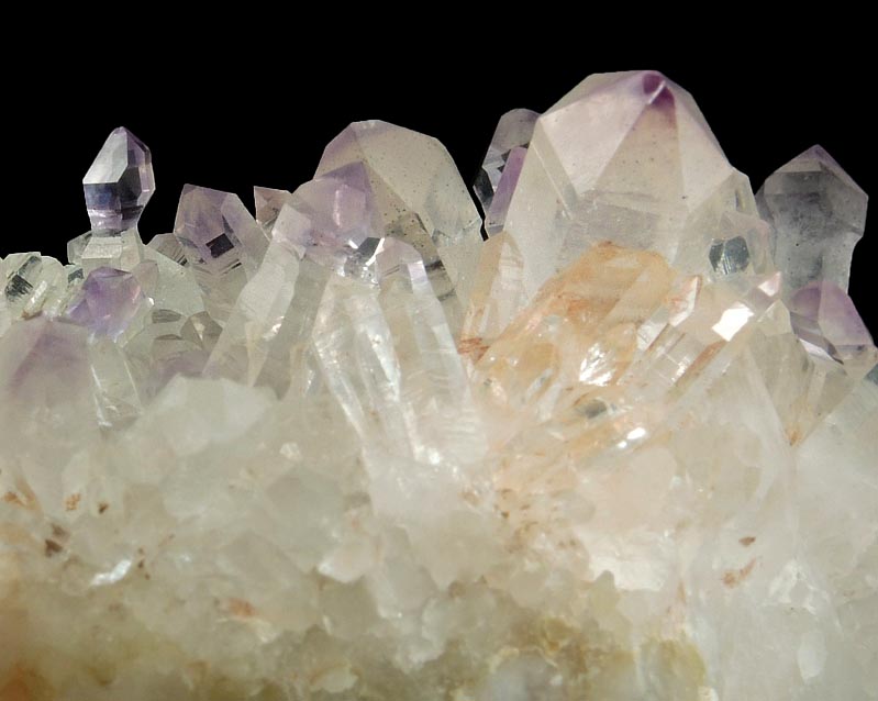 Quartz var. Amethyst (scepter-shaped crystals) from Goboboseb Mountains, 43 km west of Brandberg Mountain, Erongo region, Namibia