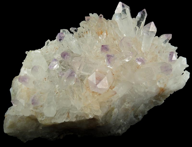 Quartz var. Amethyst (scepter-shaped crystals) from Goboboseb Mountains, 43 km west of Brandberg Mountain, Erongo region, Namibia