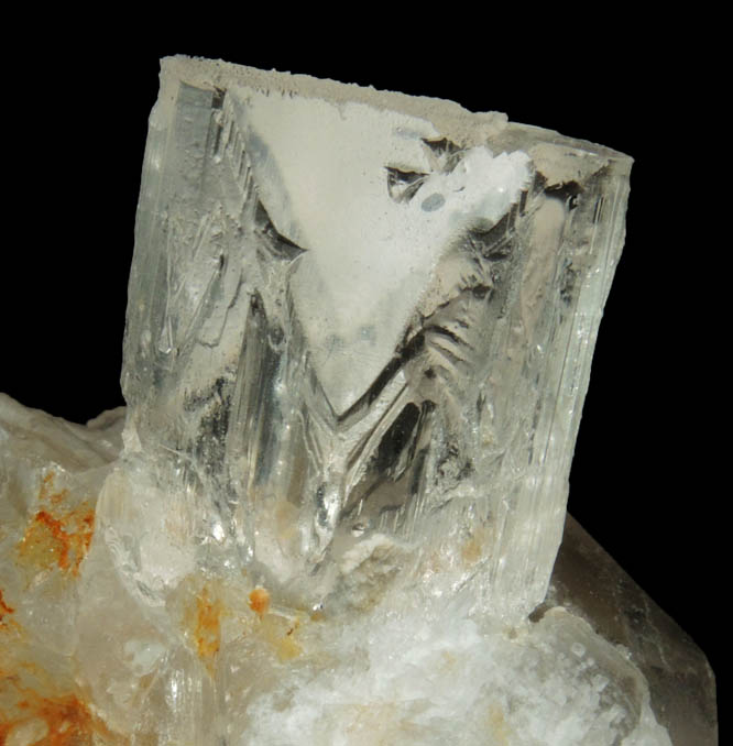 Topaz on Quartz from Shengus, Skardu Road, Baltistan, Gilgit-Baltistan, Pakistan