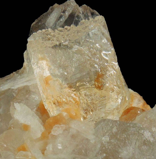 Topaz in Quartz from Shengus, Skardu Road, Baltistan, Gilgit-Baltistan, Pakistan