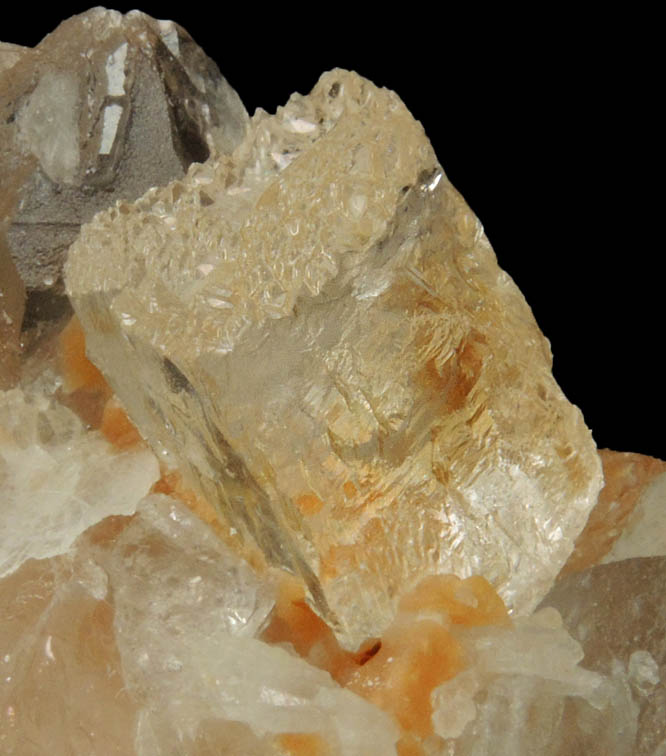 Topaz in Quartz from Shengus, Skardu Road, Baltistan, Gilgit-Baltistan, Pakistan