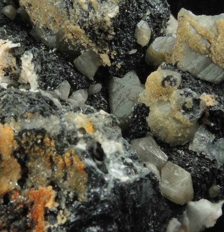 Cerussite and Descloizite over Galena from Meica District, Mount Peca, Carinthia, Slovenia