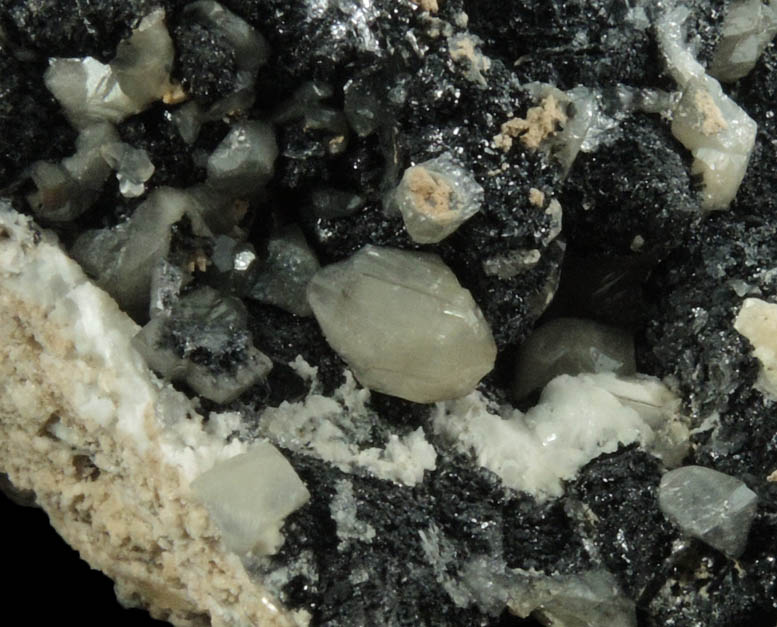 Cerussite and Descloizite over Galena from Meica District, Mount Peca, Carinthia, Slovenia