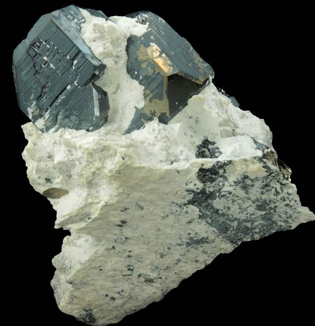 Pyrite with Chalcocite coating from Milpillas Mine, Cuitaca, Sonora, Mexico