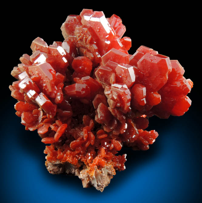 Vanadinite from Mibladen, Haute Moulouya Basin, Zeida-Aouli-Mibladen belt, Midelt Province, Morocco