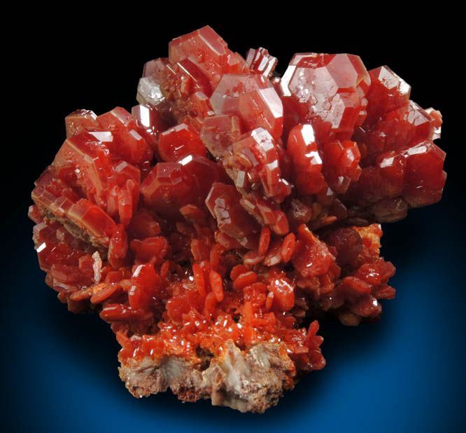 Vanadinite from Mibladen, Haute Moulouya Basin, Zeida-Aouli-Mibladen belt, Midelt Province, Morocco