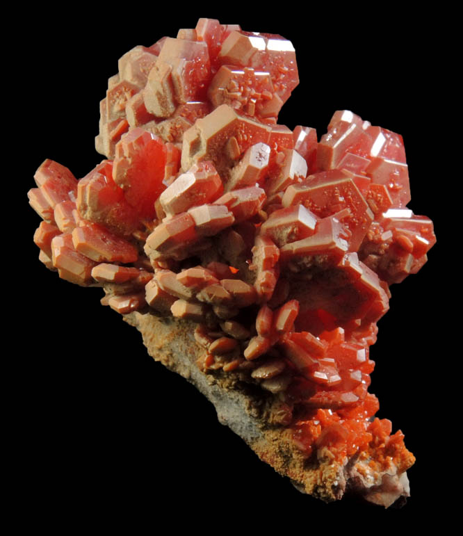 Vanadinite from Mibladen, Haute Moulouya Basin, Zeida-Aouli-Mibladen belt, Midelt Province, Morocco