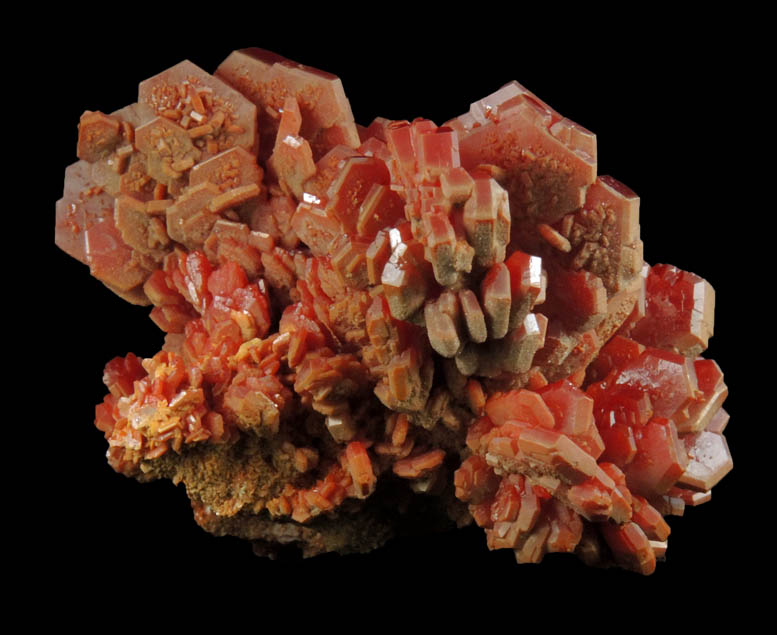 Vanadinite from Mibladen, Haute Moulouya Basin, Zeida-Aouli-Mibladen belt, Midelt Province, Morocco