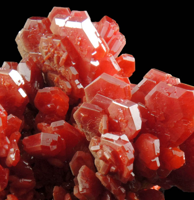 Vanadinite from Mibladen, Haute Moulouya Basin, Zeida-Aouli-Mibladen belt, Midelt Province, Morocco