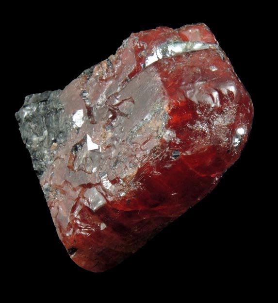 Rhodonite with Galena from Broken Hill, New South Wales, Australia