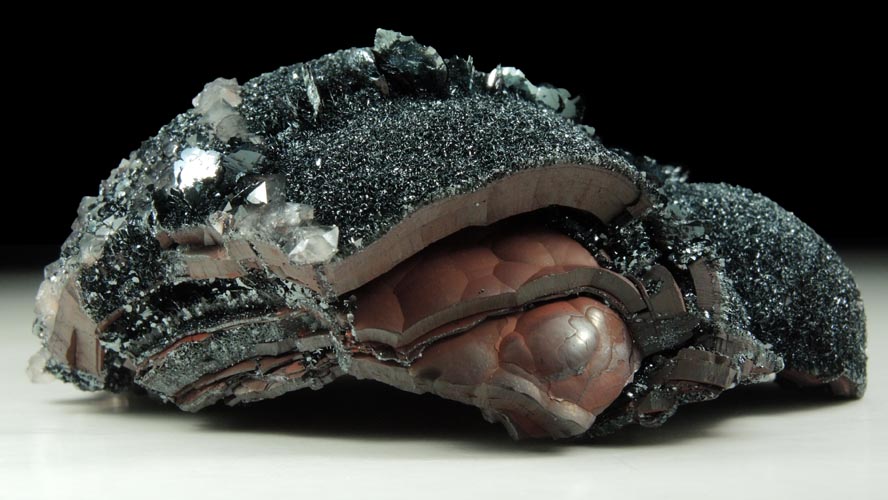 Hematite var. Specular Hematite with Quartz from Beckermet Mine, Egremont, Cumbria, England