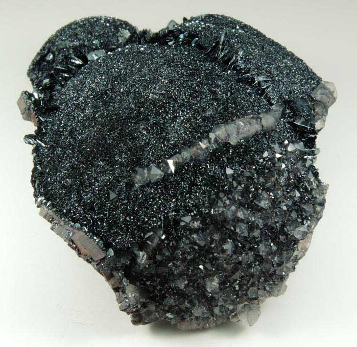 Hematite var. Specular Hematite with Quartz from Beckermet Mine, Egremont, Cumbria, England