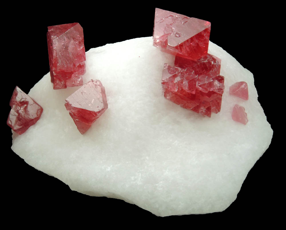 Spinel in marble from Cong Troi Mine, An Phu, Luc Yen, Yenbai Province, Vietnam