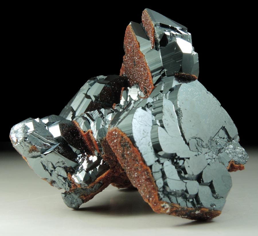 Hematite with Andradite Garnet from N'Chwaning II Mine, Kalahari Manganese Field, Northern Cape Province, South Africa