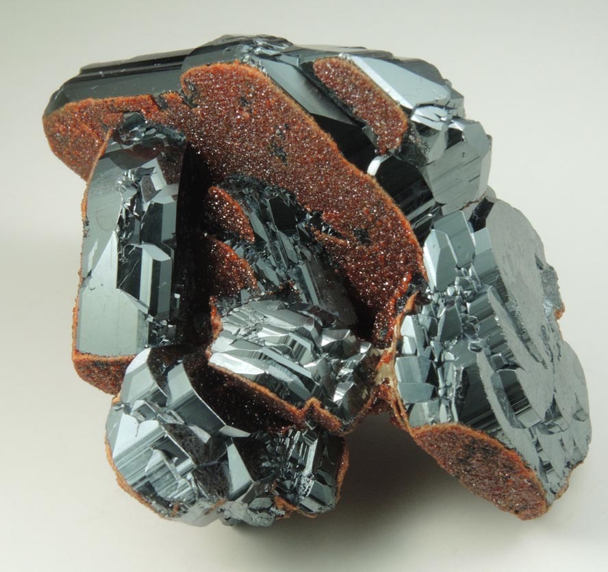 Hematite with Andradite Garnet from N'Chwaning II Mine, Kalahari Manganese Field, Northern Cape Province, South Africa