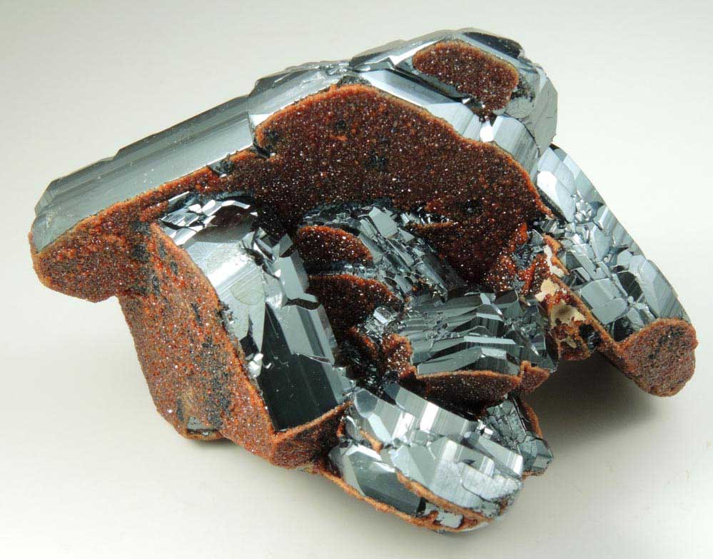 Hematite with Andradite Garnet from N'Chwaning II Mine, Kalahari Manganese Field, Northern Cape Province, South Africa