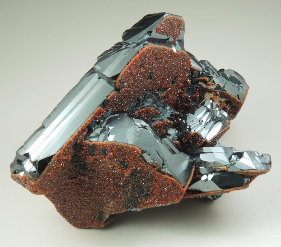 Hematite with Andradite Garnet from N'Chwaning II Mine, Kalahari Manganese Field, Northern Cape Province, South Africa