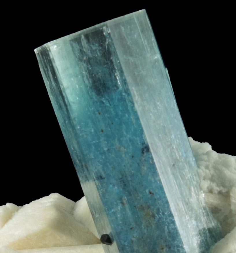 Beryl var. Aquamarine on Microcline from Erongo Mountains, 20 km north of Usakos, Damaraland, Namibia